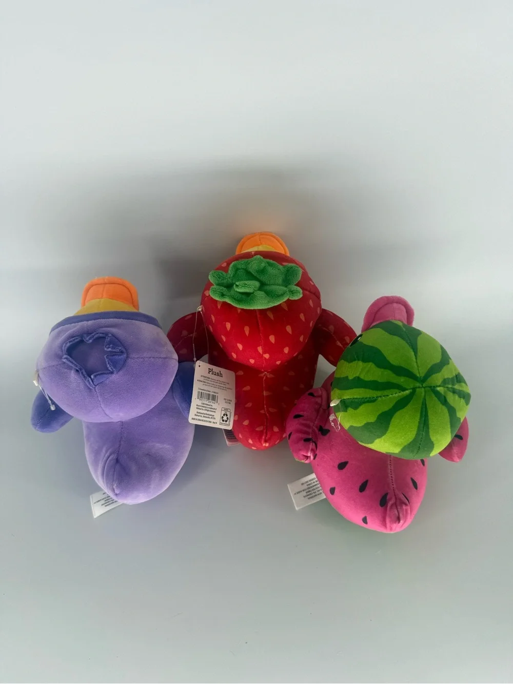 Way To Celebrate Strawberry Watermelon Blueberry Duck Plush Lot Summer Quackers